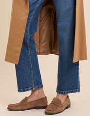 Taba Süet Loafer Ayakkabı