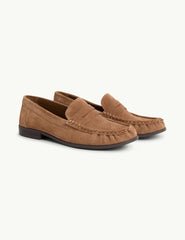 Taba Süet Loafer Ayakkabı