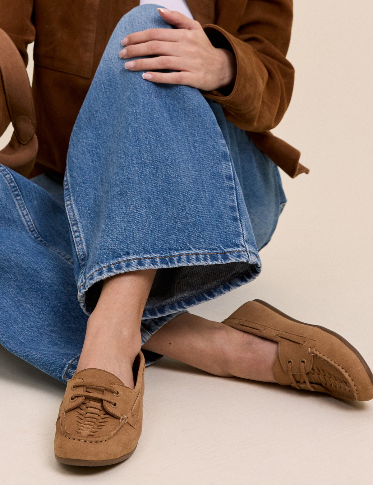 Taba Süet Loafer Ayakkabı