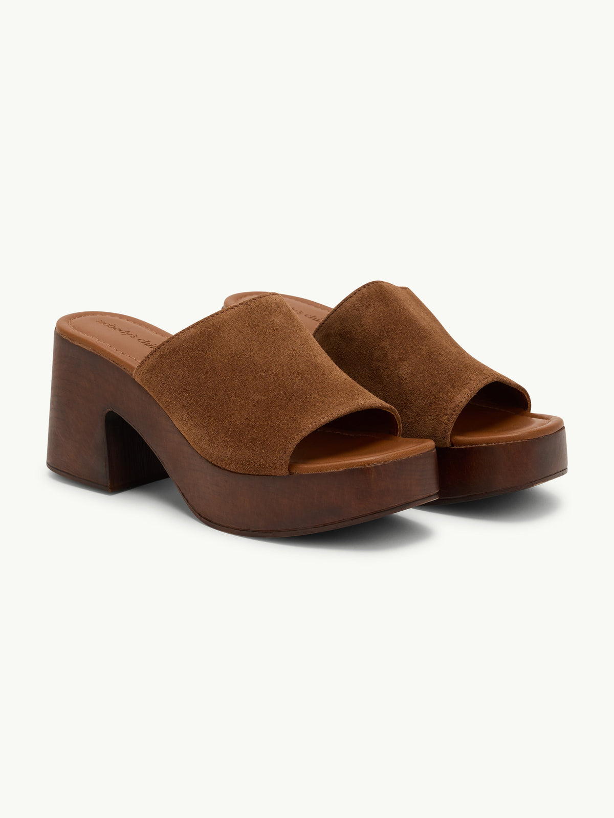 Taba Kalın Tabanlı 70's Platform Topuklu Ayakkabı