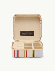 Krem Çizgili Jewellery Case