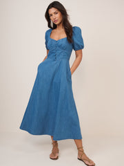 Mavi Denim Tulla Midi Boy Elbise