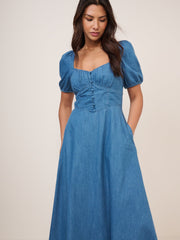 Mavi Denim Tulla Midi Boy Elbise