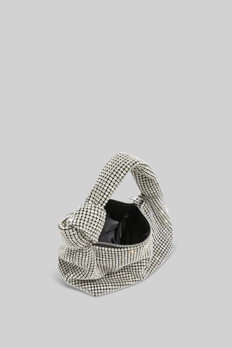 Extravagant Metalik Tote Çanta - Gümüş
