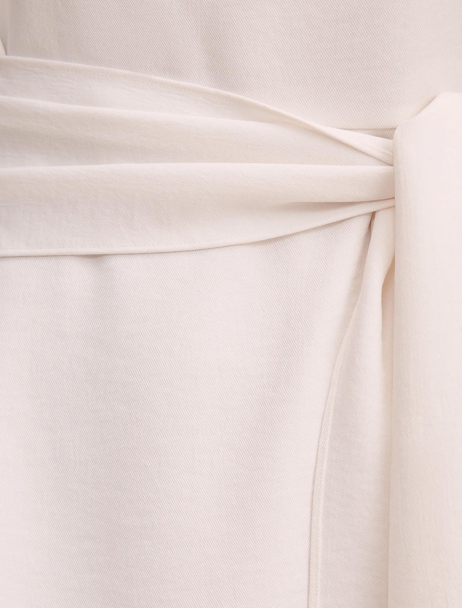 Peony Önden Bağlamalı Mini Elbise Lily Beyaz