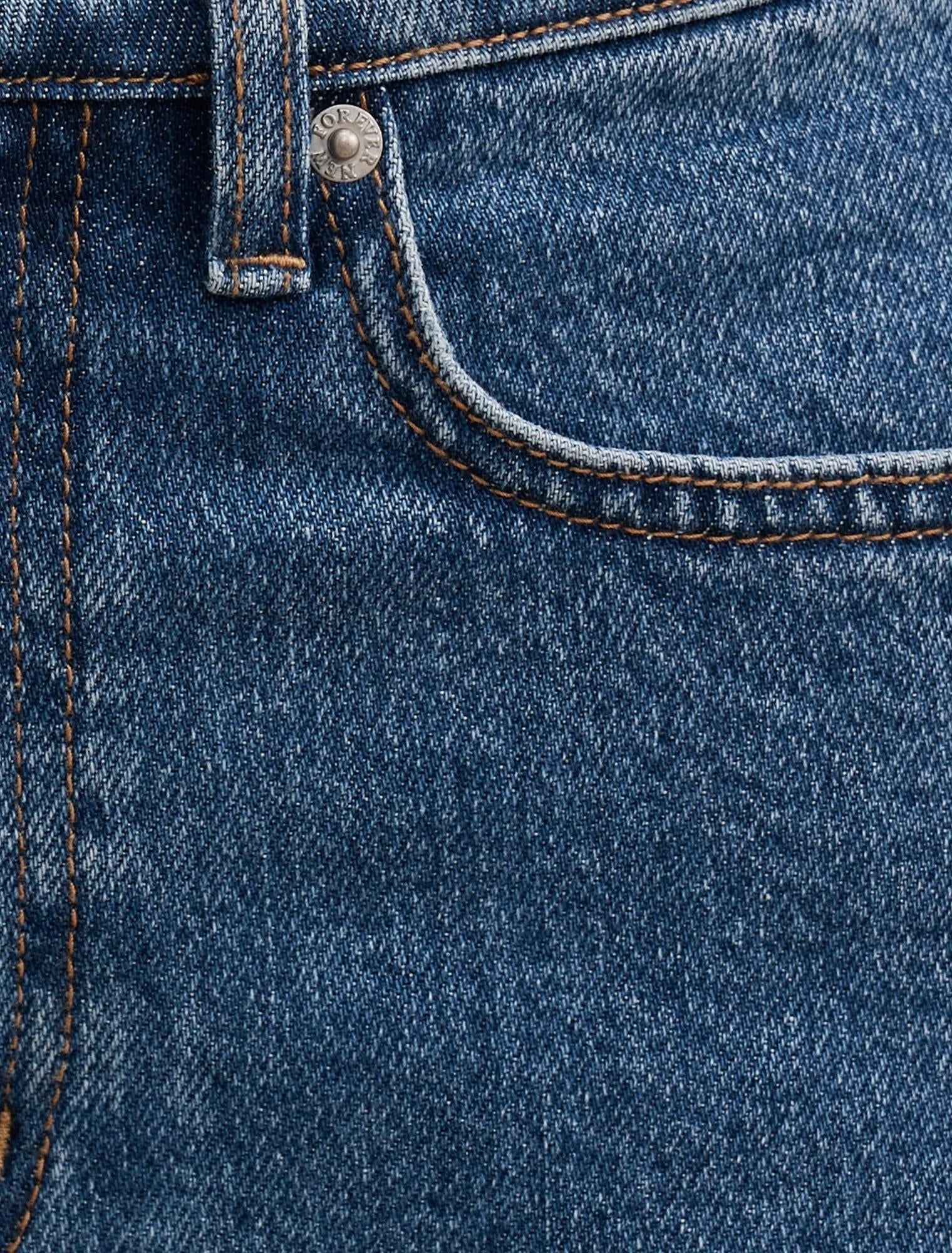 Nicki Orta Bel Düz Paça Jean Orta Yıkama