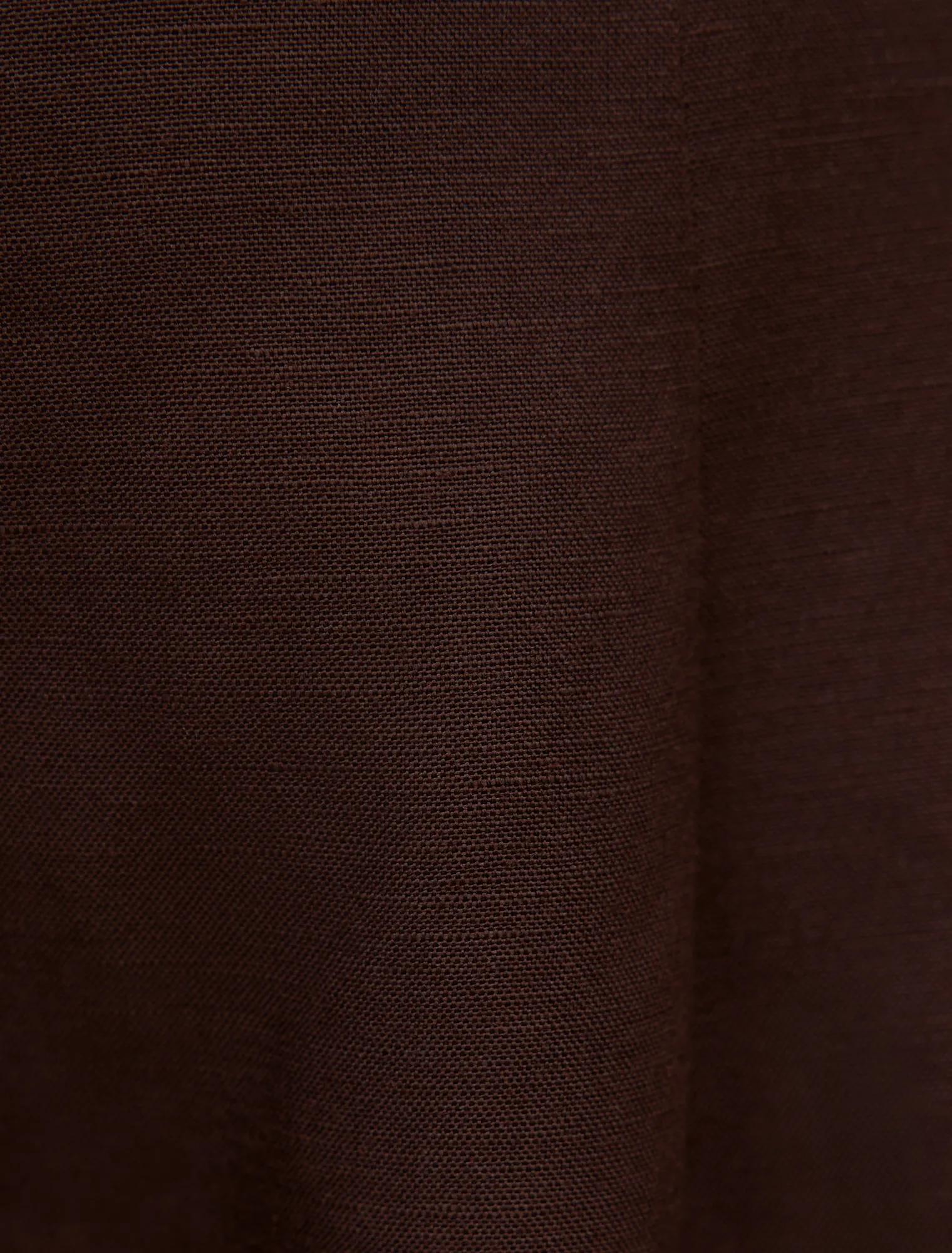 Eva Keten Geniş Paça Pantolon Koyu Çikolata Kahvesi