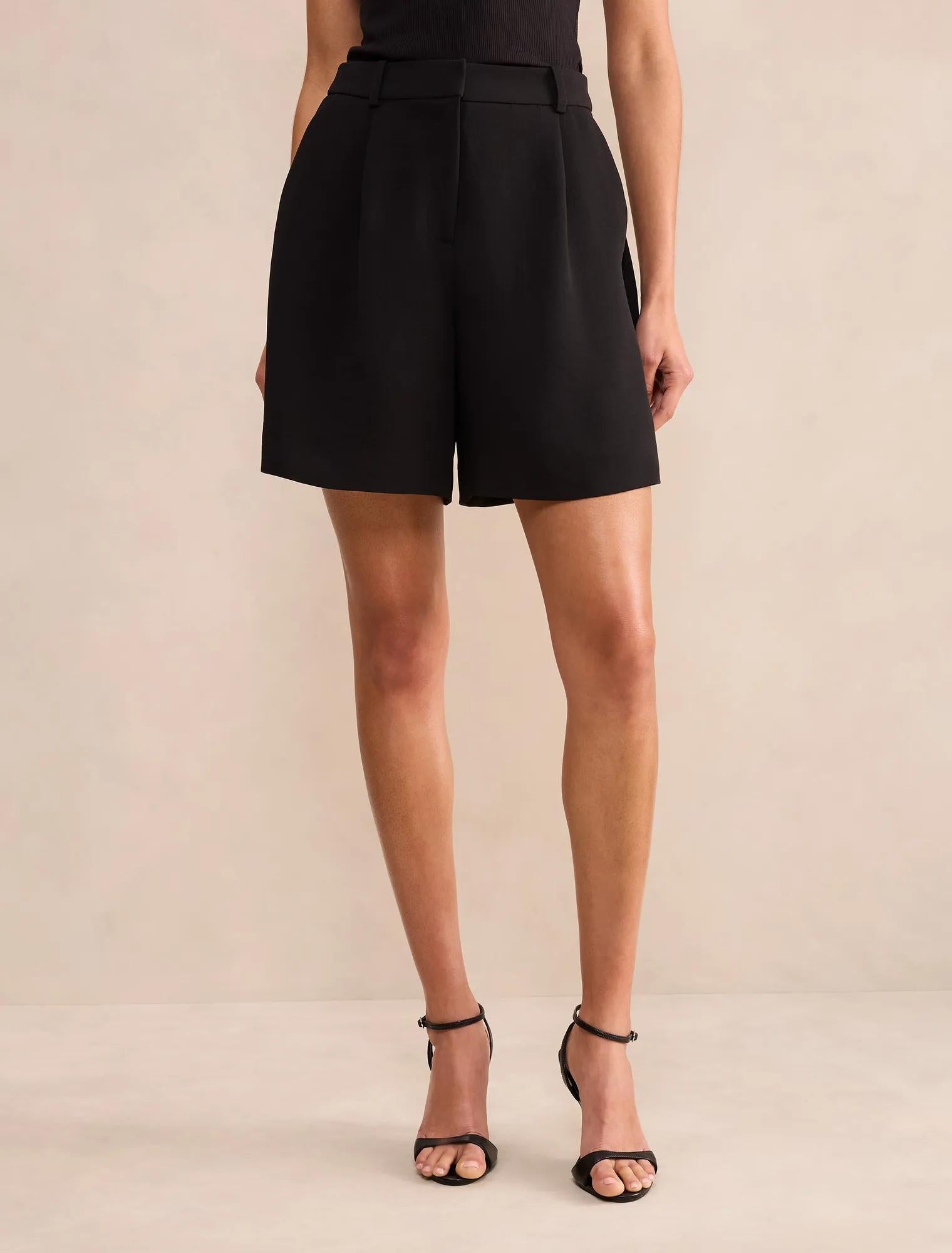 Olivia Longline Şort Siyah