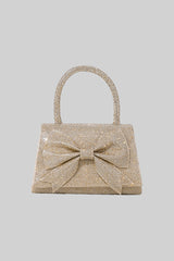 Işıltılı Süslemeler Detaylı Taşlı Clutch Çanta - Altın