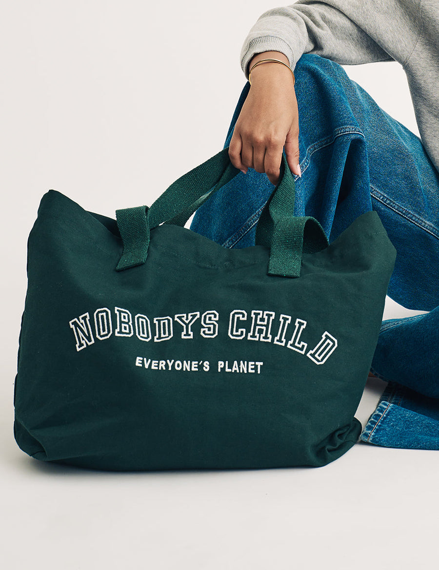 Yeşil Canvas Tote Çanta