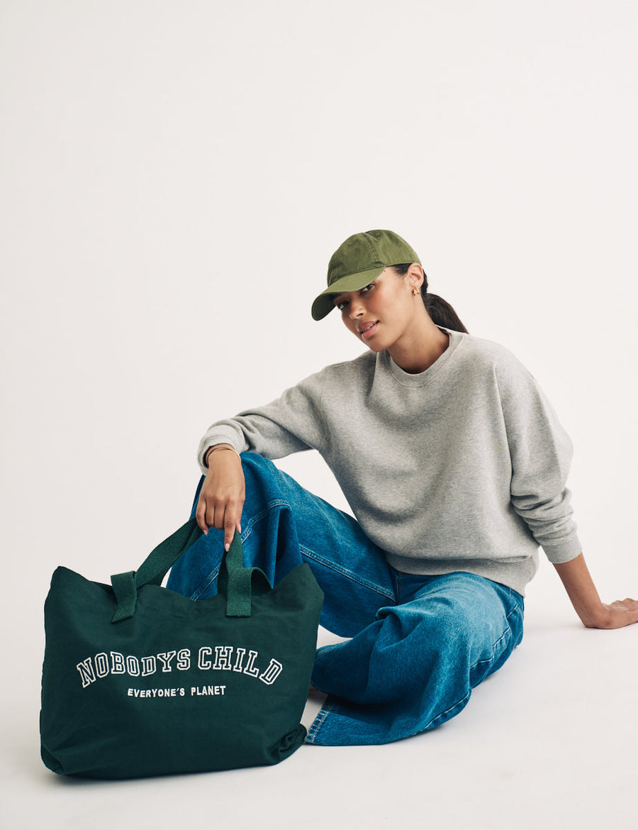Yeşil Canvas Tote Çanta