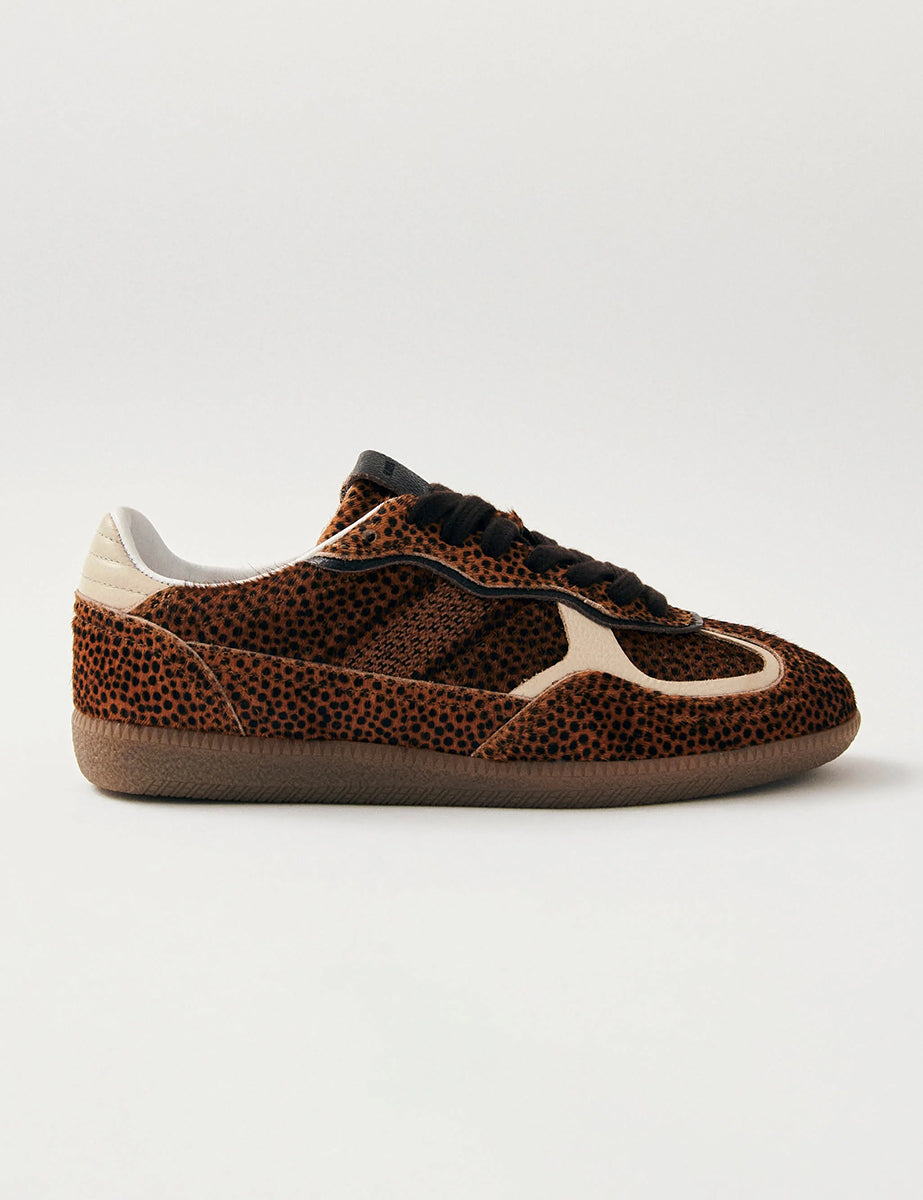 Alohas Rife Yumuşak Taba Leopard Deri Spor Ayakkabı
