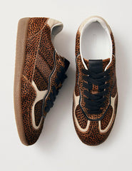 Alohas Rife Yumuşak Taba Leopard Deri Spor Ayakkabı
