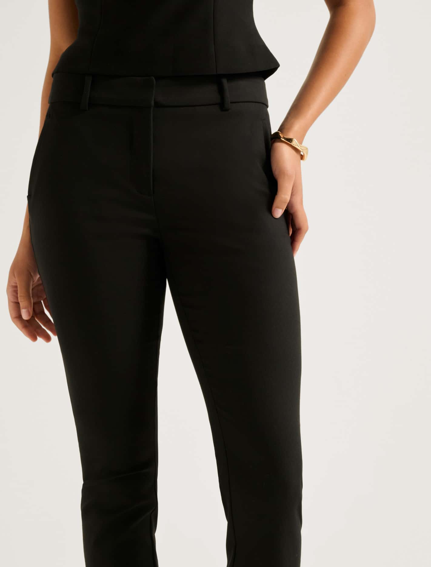 Grace 7/8 Boy Dar Paça Pantolon Siyah