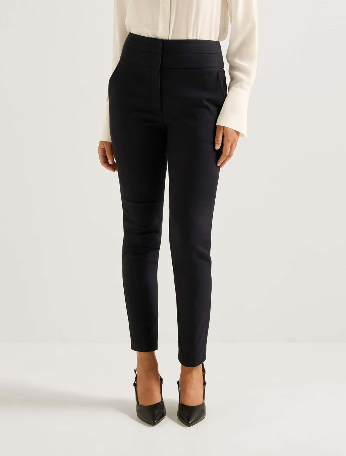 Georgia High-Waist Full-Length Pantolon Lacivert
