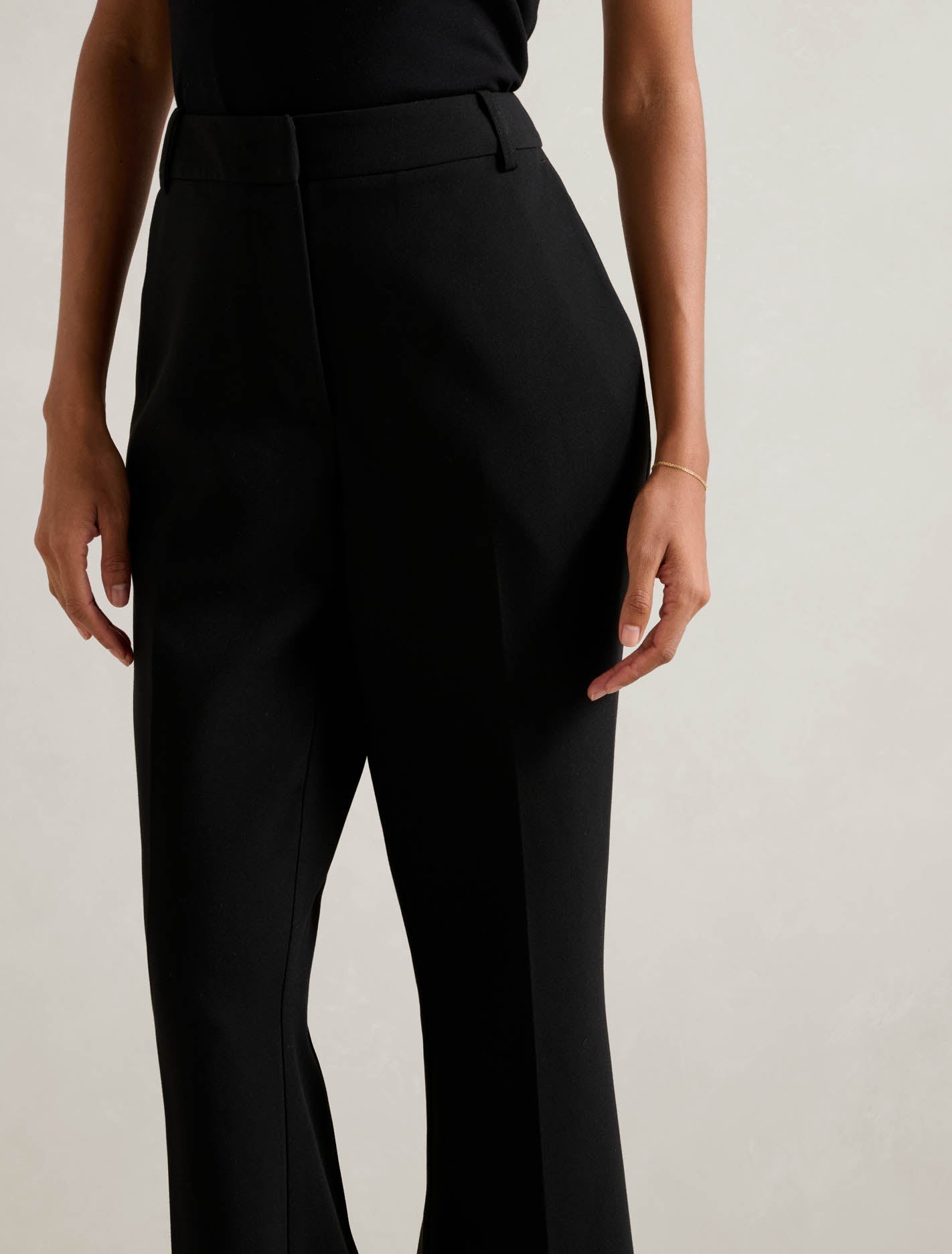 Clara Petite Bootleg Pantolon Siyah
