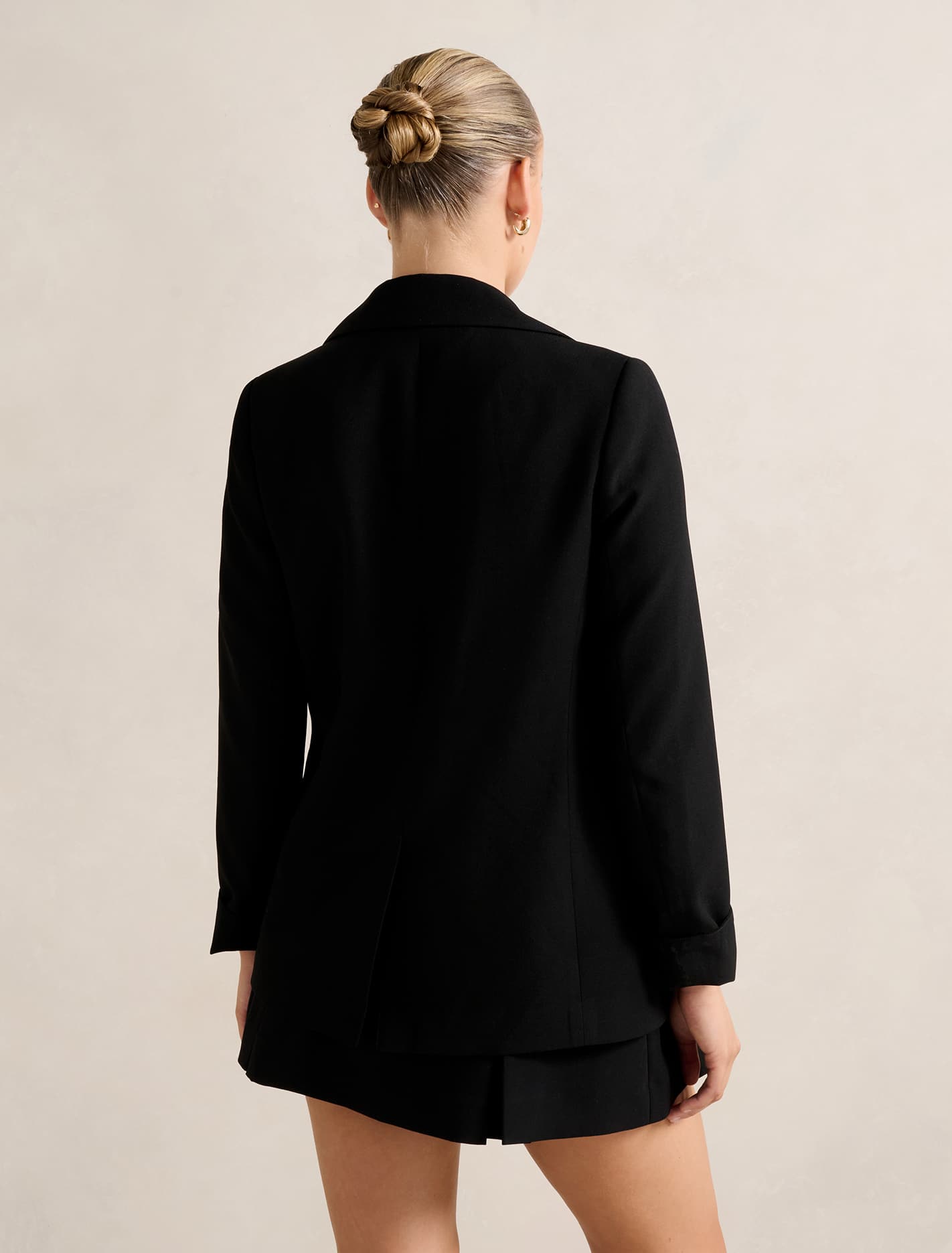 Dylan Bol Kesim Blazer Ceket Siyah