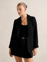 Dylan Bol Kesim Blazer Ceket Siyah