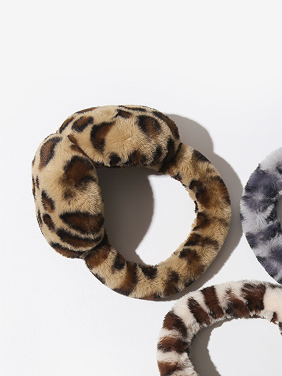 Leopar Tüylü Kulaklıklar