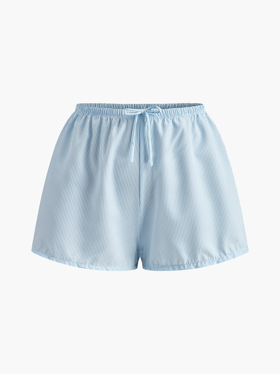 Çizgili Bikini ve Uyumlu Şort
