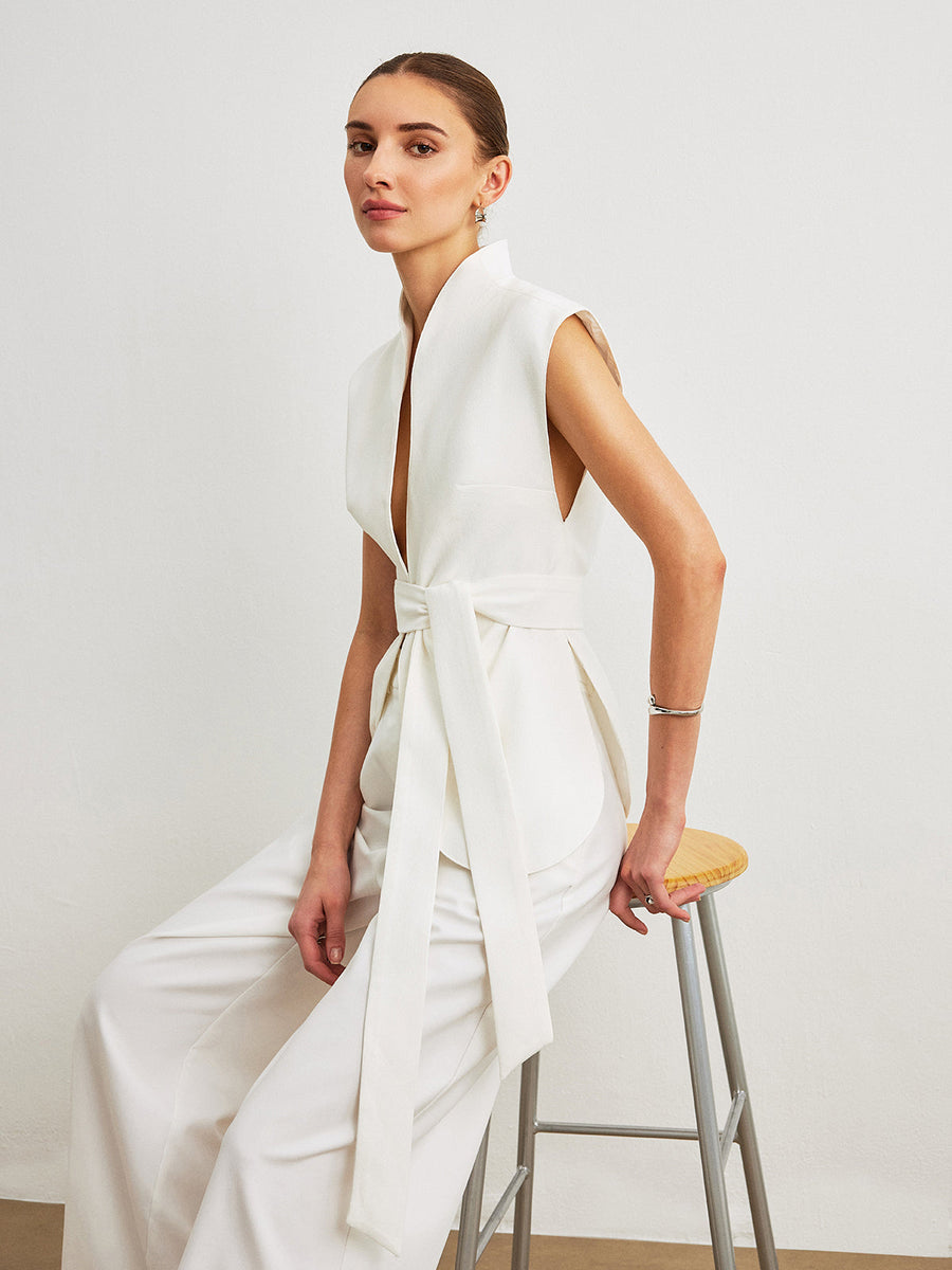 Kemerli Peplum Üst