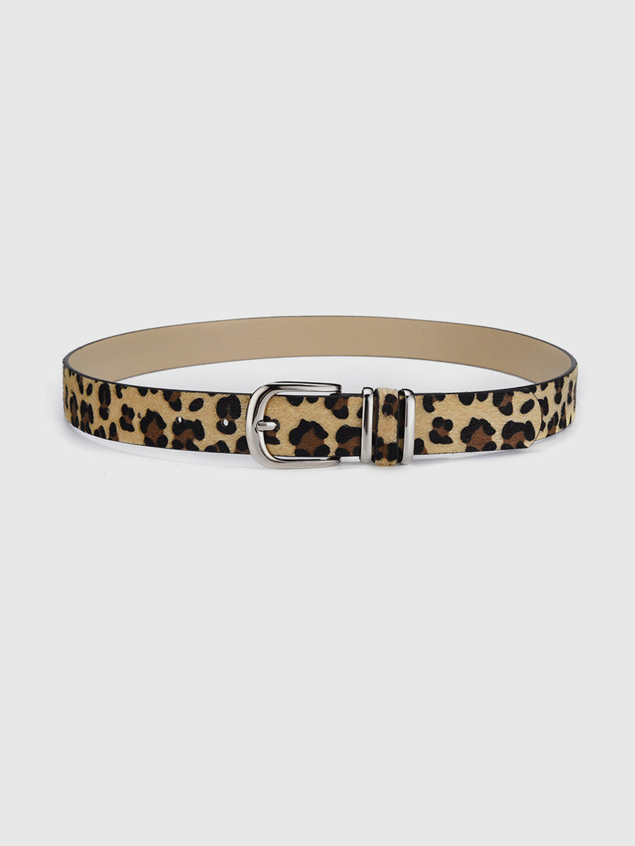 Leopar Desenli Tokalı Kemer