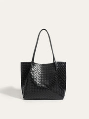 Dokuma PU Tote Çanta