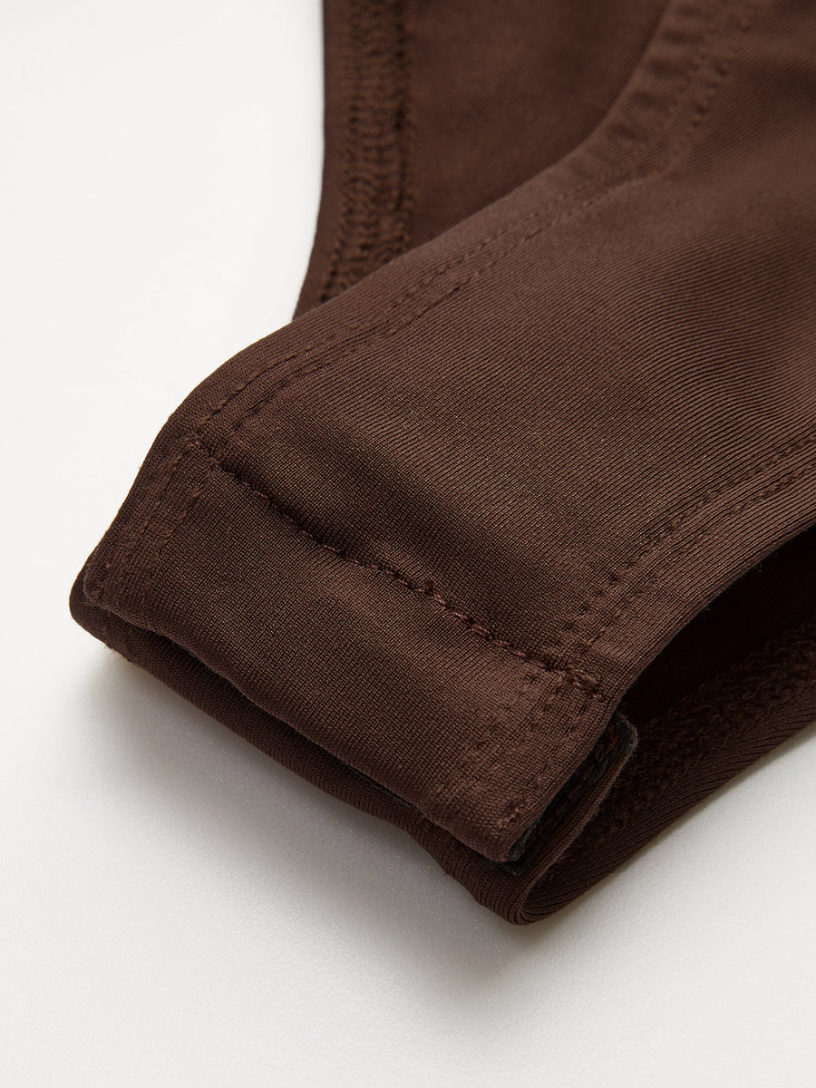 Saten Yaka Uzun Kollu Bodysuit