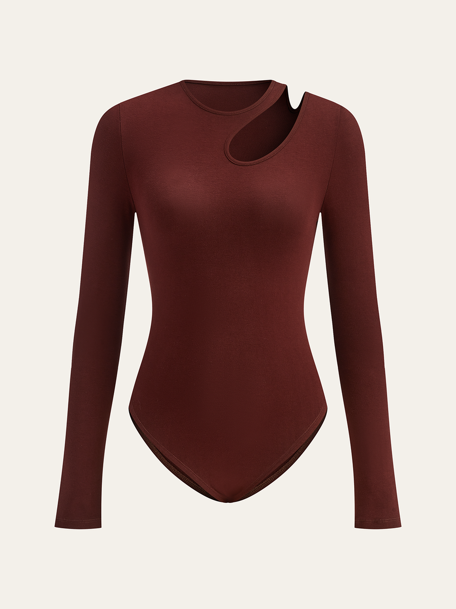Uzun Kollu Kesikli Bodysuit