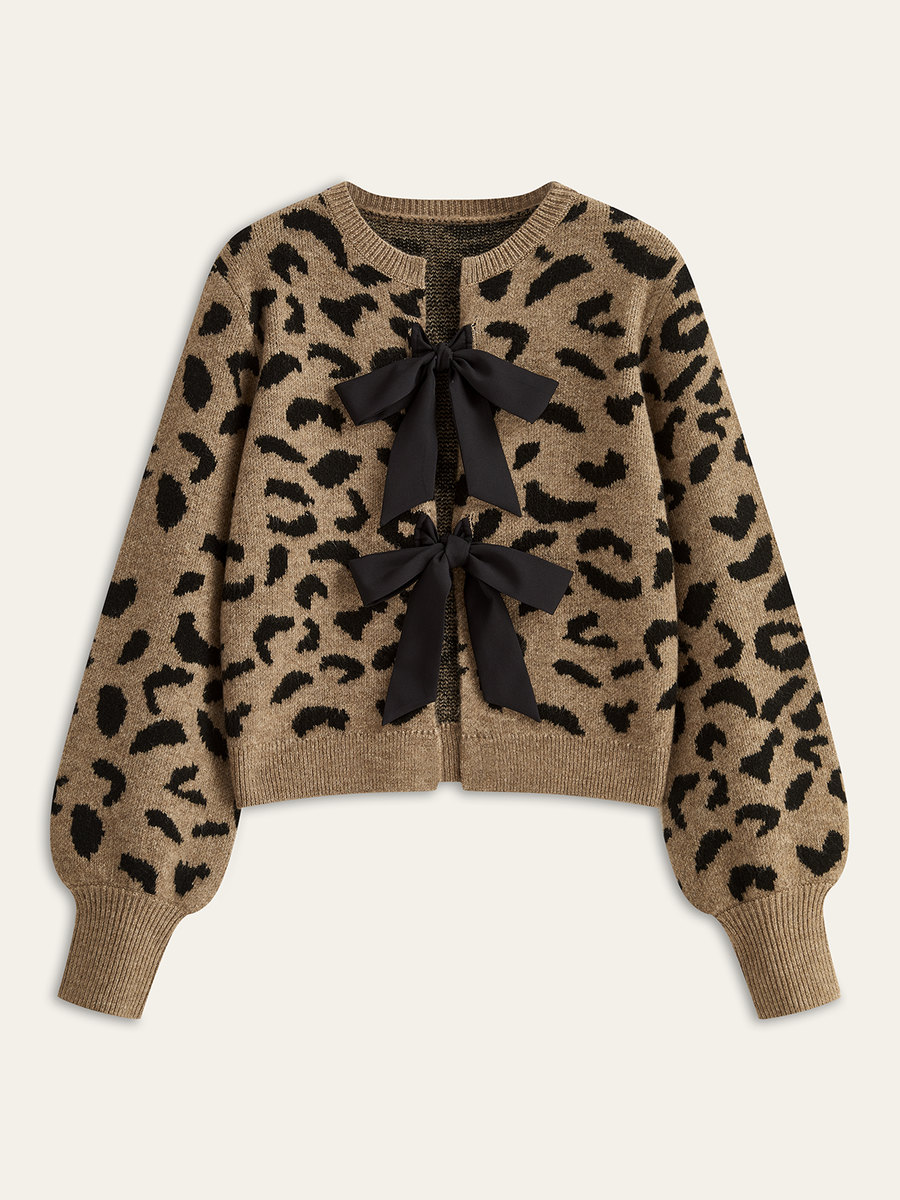 Leopar Papyon Örgü Üst