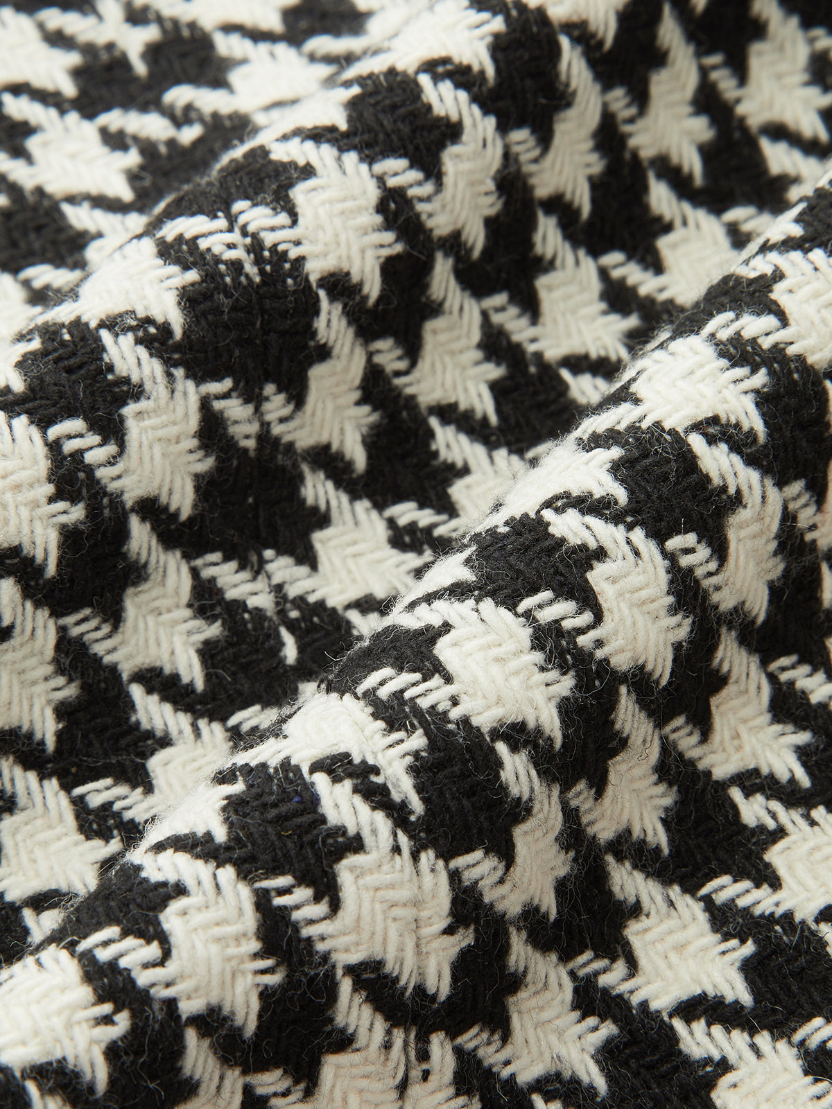 Houndstooth Tweed Kruvaze Blazer