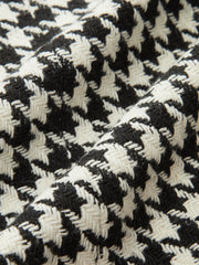 Houndstooth Tweed Kruvaze Blazer