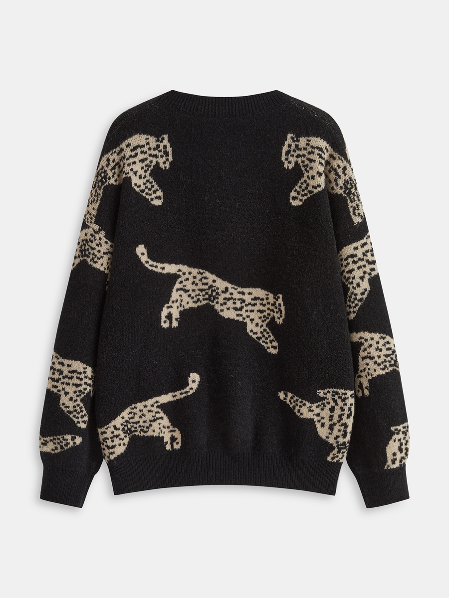 Leopar Desenli Kazak