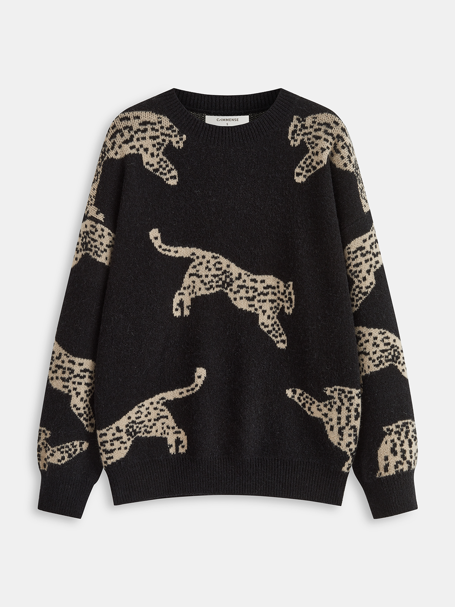 Leopar Desenli Kazak