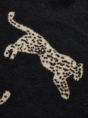 Leopar Desenli Kazak