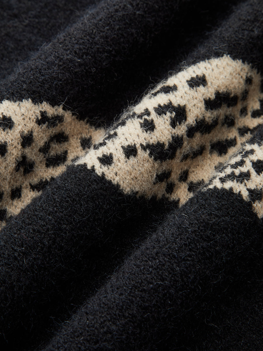 Leopar Desenli Kazak