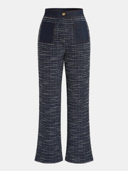 Denim Cepli Tüvit Bol Paça Pantolon