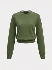 Yan Şeritli Kısa Sweatshirt ve Eşofman Takımı
