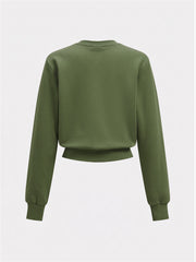 Yan Şeritli Kısa Sweatshirt ve Eşofman Takımı