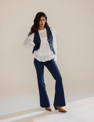 Koyu Denim Yelek