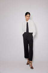 Siyah Tuxedo Sigaret Kesim Pantolon
