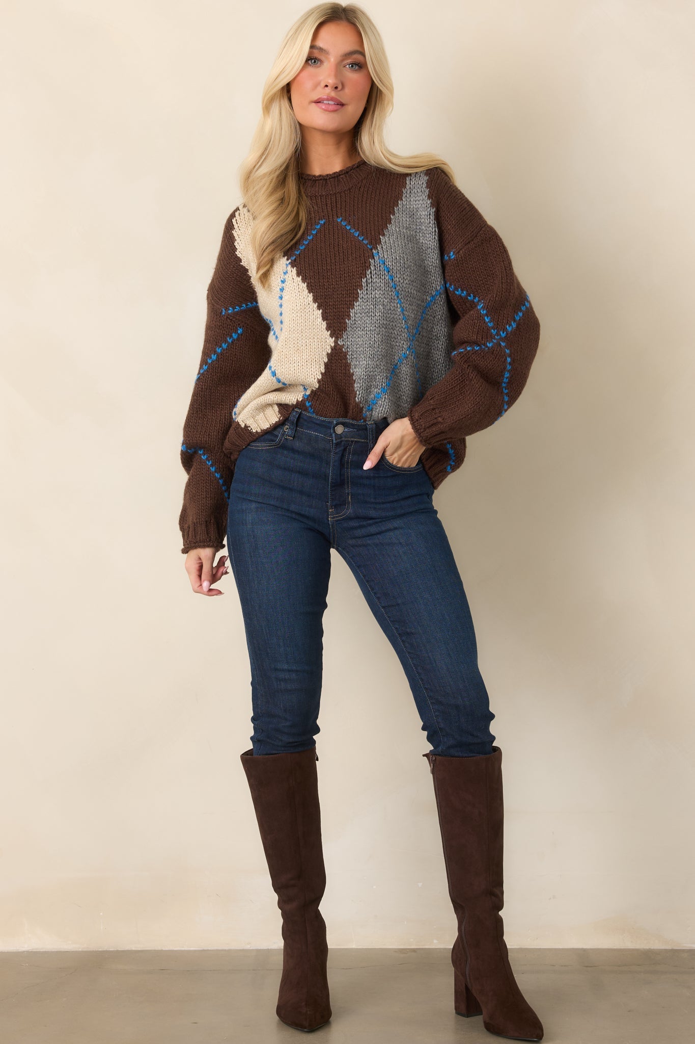 Koyu Mavi Yüksek Bel Skinny Jean