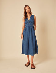 Mavi Denim Astra Midi Boy Elbise