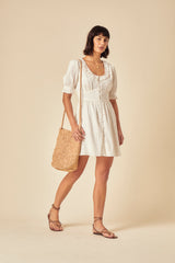 Beyaz Flossie Mini Boy Elbise