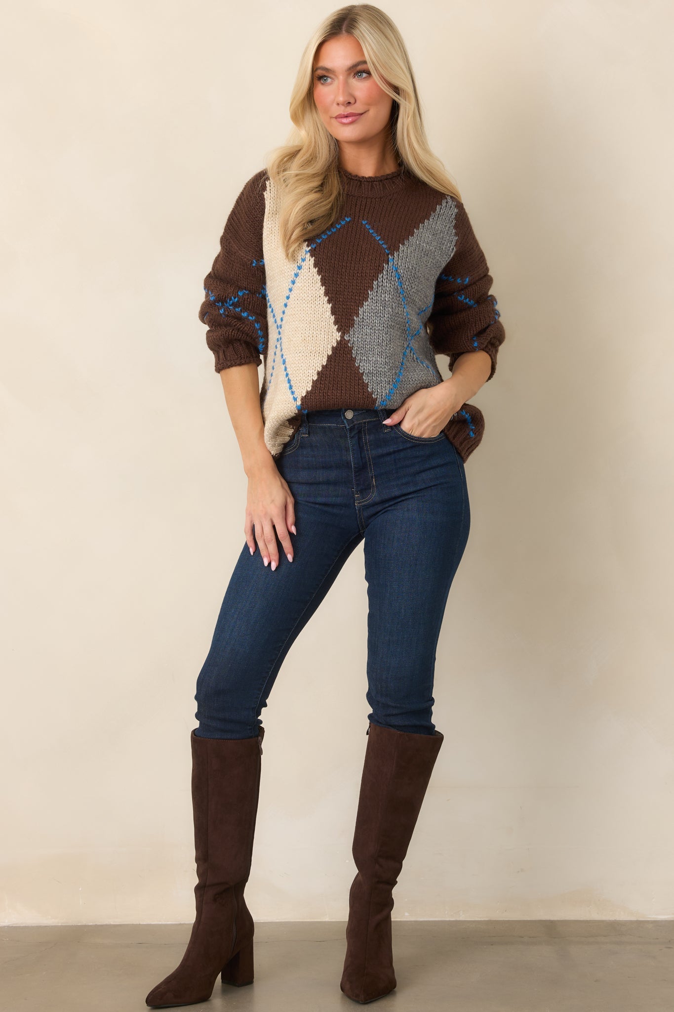 Koyu Mavi Yüksek Bel Skinny Jean