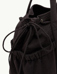 Siyah Pamuklu Holdall Çanta