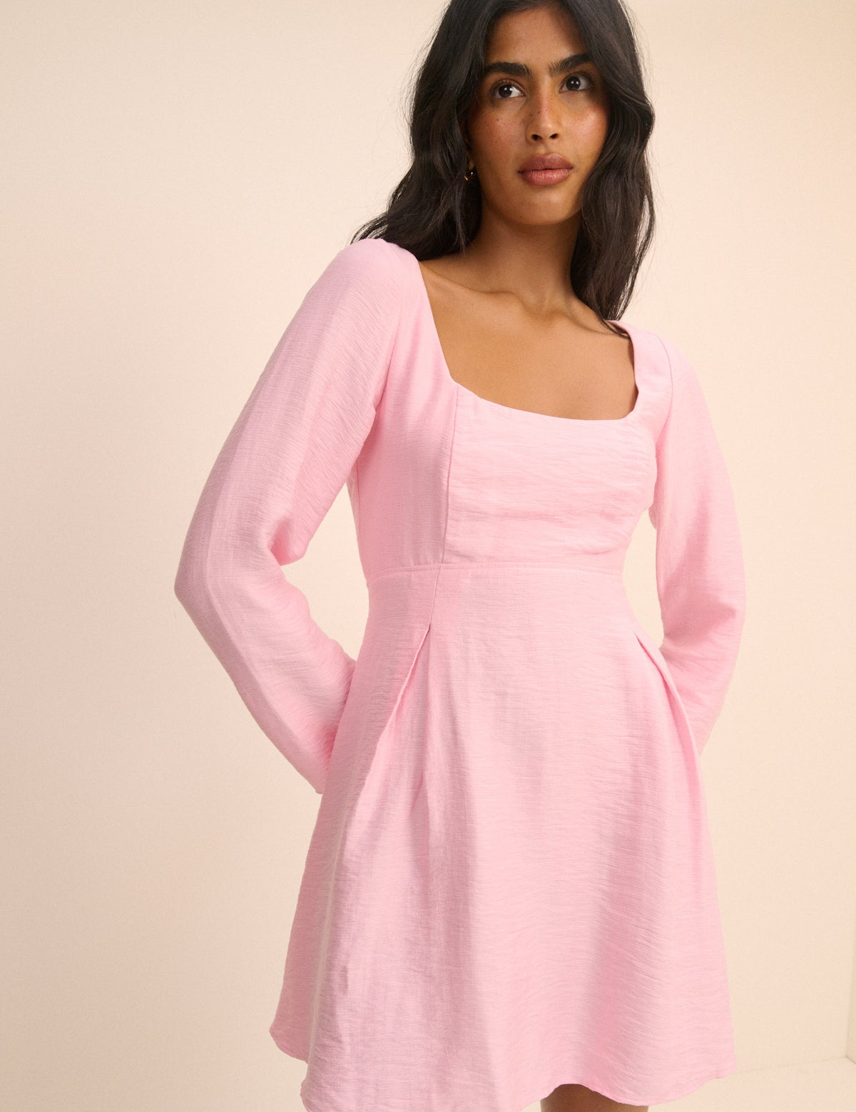 Pembe Luana Mini Boy Elbise