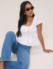 Beyaz Yelek Bluz
