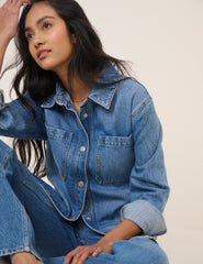 Denim Kalın Gömlek