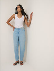 Açık Mavi Putney Balon Paça Jean Pantolon